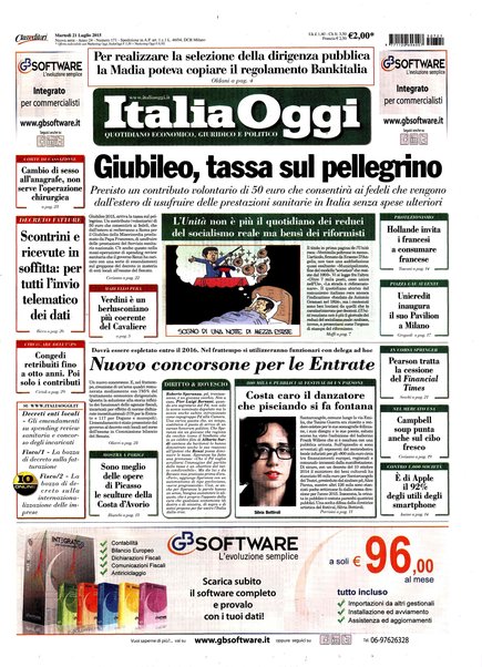 Italia oggi : quotidiano di economia finanza e politica